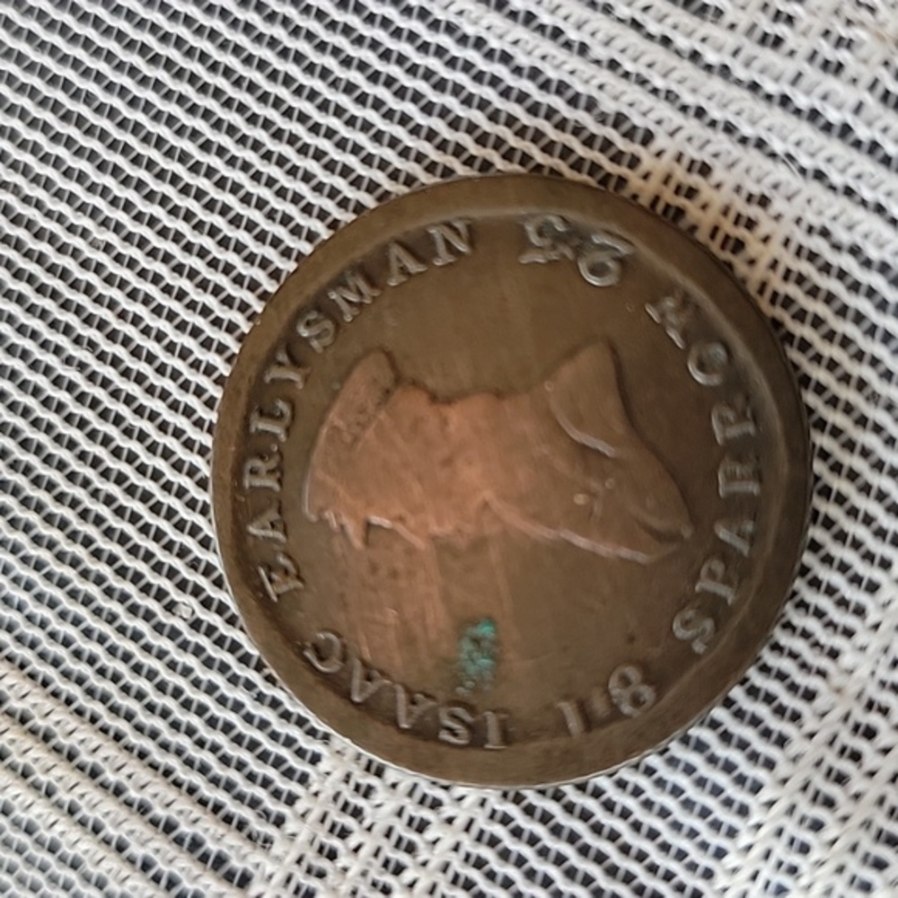 British AE Farthing Token 1825